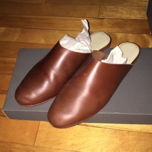 Nisolo Lima Slip Ons in Brandy